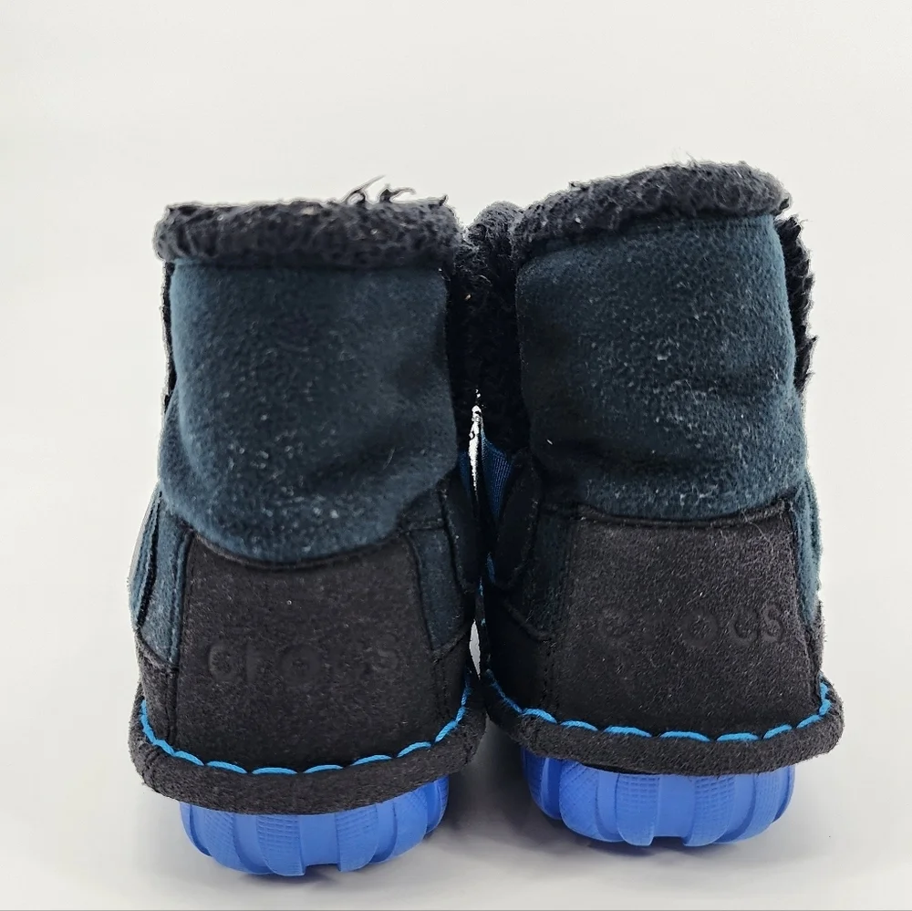 Crocs Faux Fur Lined Slip On Boots Toddler 9